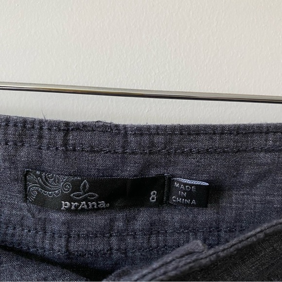 PrAna Lizbeth Hemp Blend Capri Pants in Coal Size 8 - Picture 12 of 14